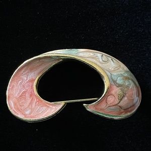Vintage Enamel Brooch